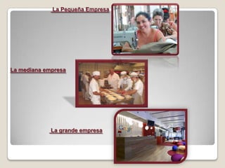 La Pequeña Empresa




La mediana empresa




             La grande empresa
 