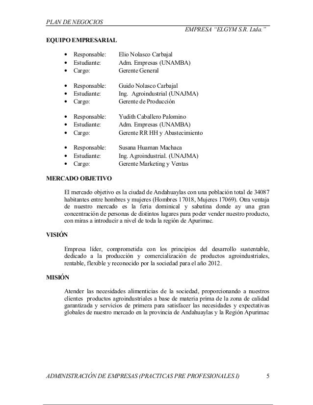 Plan de negocio produccion de yogurt y frugos