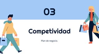 Competividad
03
Plan de negocio.
 