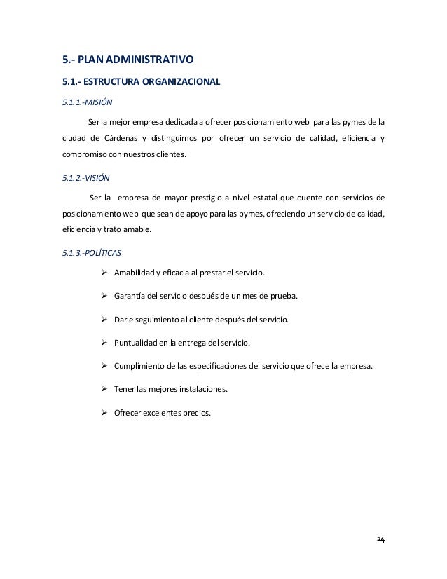 Plan de negocios para empresa de servicios informaticos 