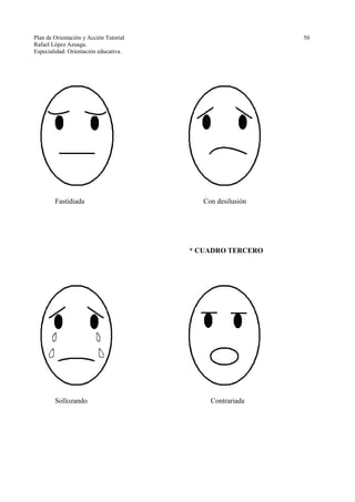 Plan de Orientación y Acción Tutorial 50
Rafael López Azuaga.
Especialidad: Orientación educativa.
Fastidiada Con desilusión
* CUADRO TERCERO
Sollozando Contrariada
 