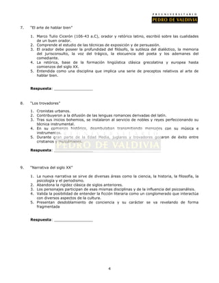 PDV: Lenguaje Guía N°26 [3° Medio] (2012)