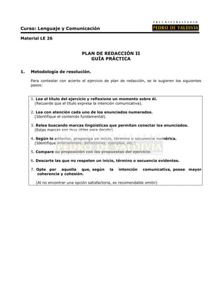 PDV: Lenguaje Guía N°26 [3° Medio] (2012)