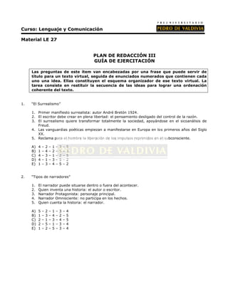 PDV: Lenguaje Guía N°27 [3° Medio] (2012)