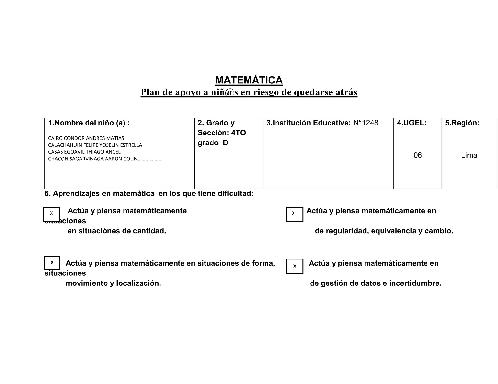 PLAN DE REFUERZO ESCOLAR DEL 4TO D-MES DE JUNIO.docx