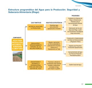 Programa De Riego Plan de riego tarija | PDF
