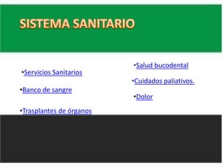 SISTEMA SANITARIOSalud bucodental