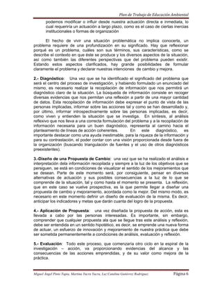 Plan De Trabajo De Educacion Ambiental 2009