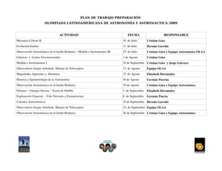 Plan De Trabajo Olaa