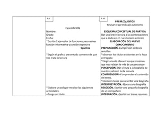 Plan de trabajo simultáneo