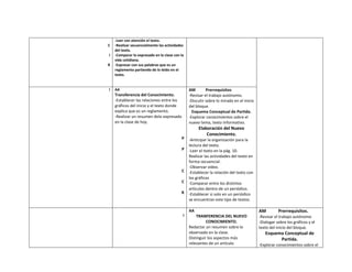 Plan de trabajo simultáneo n7