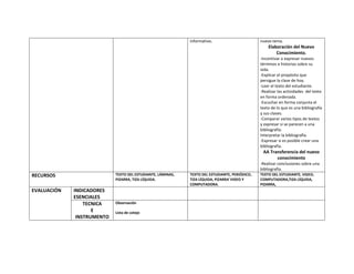 Plan de trabajo simultáneo n7