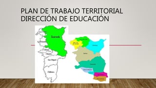 PLAN DE TRABAJO TERRITORIAL
DIRECCIÓN DE EDUCACIÓN
 
