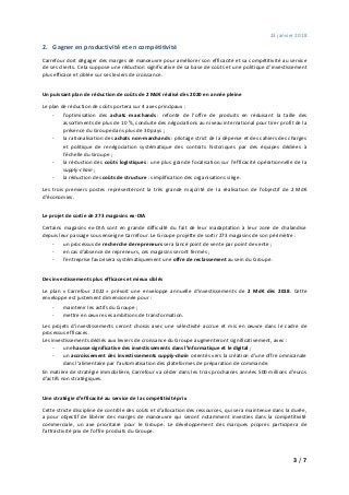 Plan de transformation Carrefour 2022