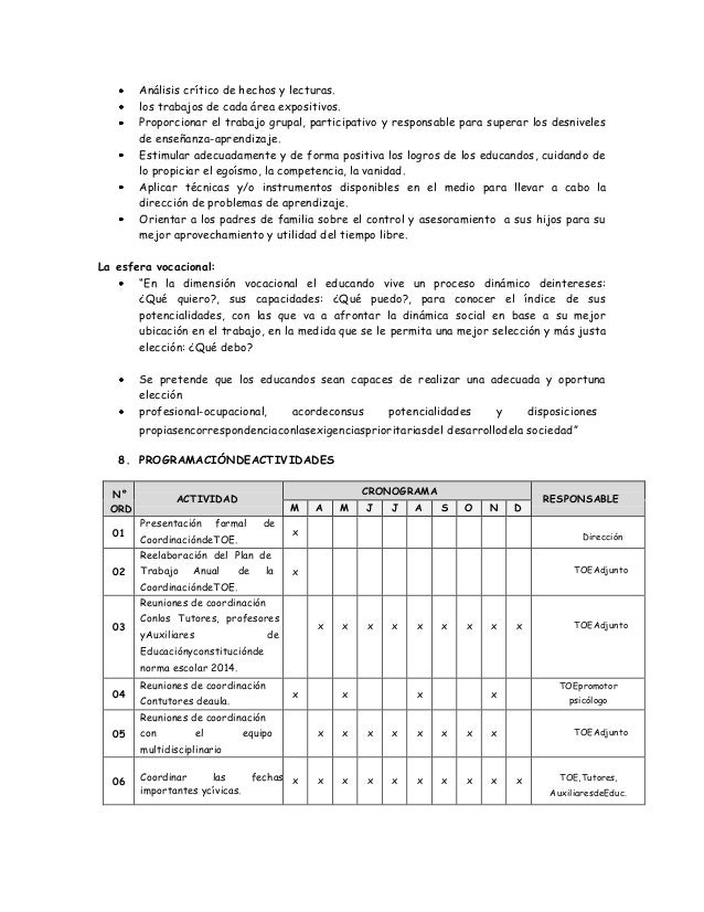 Plan de tutoria 2014 1015