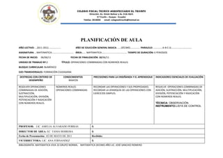 COLEGIO FISCAL TECNICO AGROPECUARIO EL TRIUNFO
                                                       Dirección: Av. Simón...