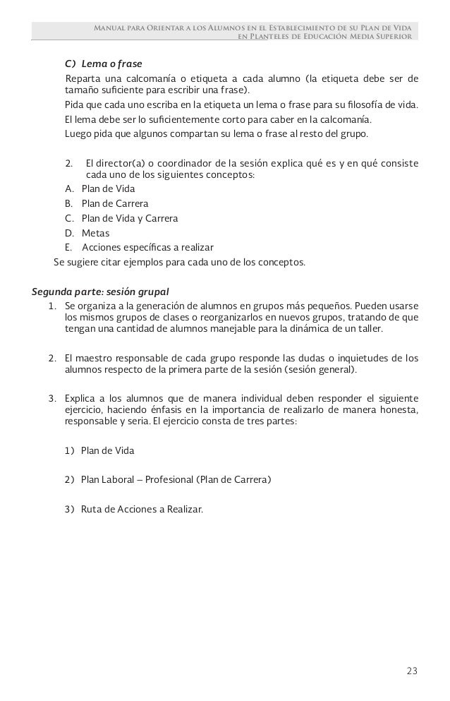 Plan de vida