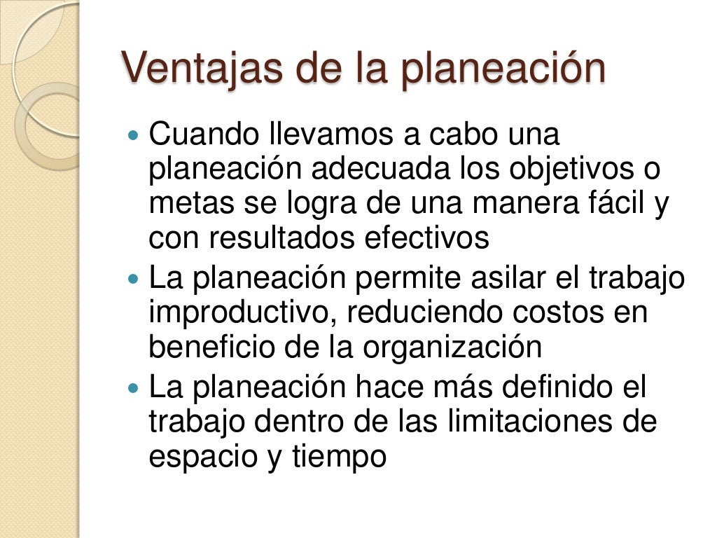 Planeación como función administrativa