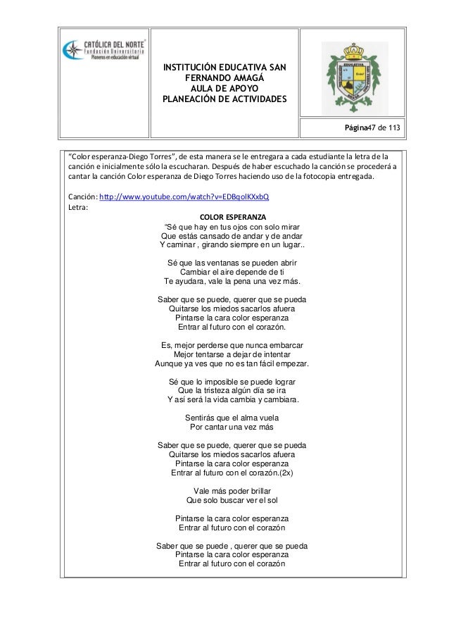 Planeación De Actividades Iesf 2013