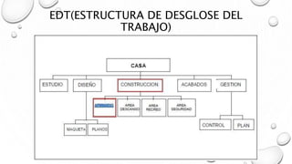 EDT(ESTRUCTURA DE DESGLOSE DEL
TRABAJO)
 