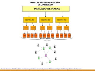 Fuente: Basado en Todd Stein, Cómo maximizar las portunidades del mercado potencial. Biblioteca Estrategias de Marketing y Clientes DQ-Expansion 