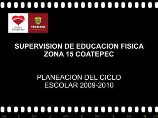 SUPERVISION DE EDUCACION FISICA ZONA 15 COATEPEC PLANEACION DEL CICLO ESCOLAR 2009-2010 