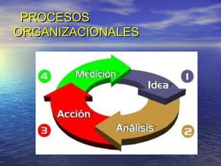 PROCESOS
ORGANIZACIONALES
 