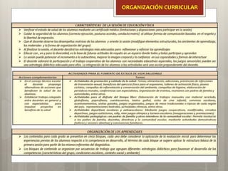 ORGANIZACIÓN CURRICULAR
 