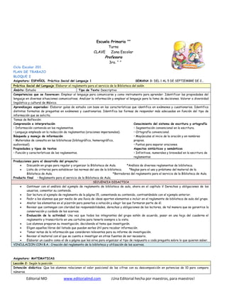 Planeaciones de tercer grado de primaria | PDF
