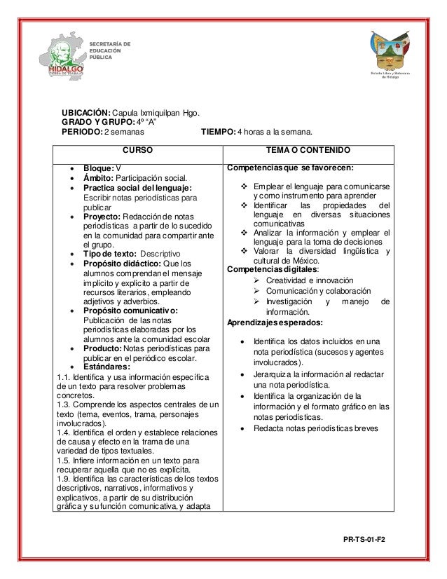 Planeacion por proyecto(español)