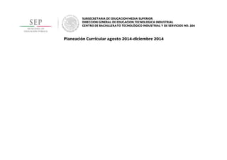 Planeacion Curricular Probabilidad y Estadisitca