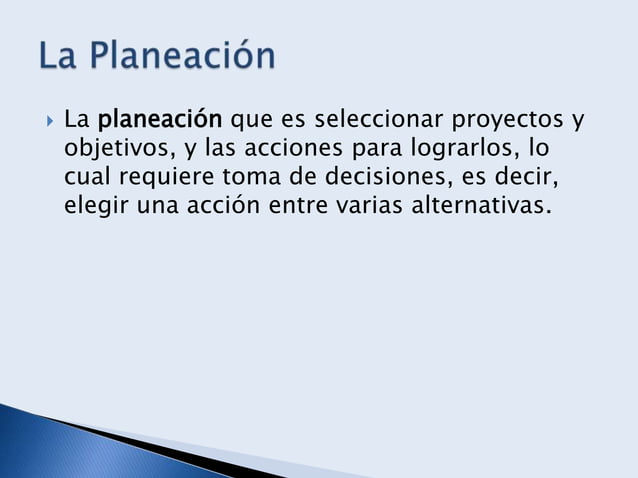 Elementos Esenciales De La Planeación Y La Administración Por Objetivos ...