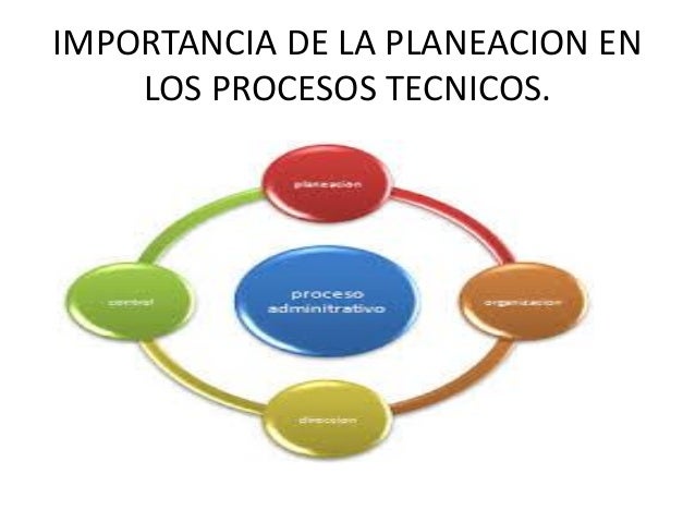 Planeacion y organización tecnica