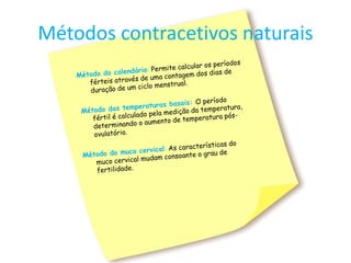 Métodos contracetivos naturais
 