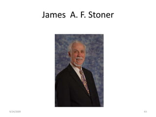 James  A. F. Stoner9/23/200943