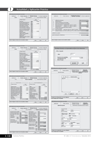 Instituto Pacífico
I
I-10 N° 286 Primera Quincena - Setiembre 2013
Actualidad y Aplicación Práctica
 