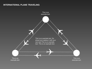 INTERNATIONAL PLANE TRAVELING
This is an
example text.
This is an
example text.
This is an
example text.
This is an example text. Go
ahead and replace it with your
own text This is an example
text. This is an example text.
 