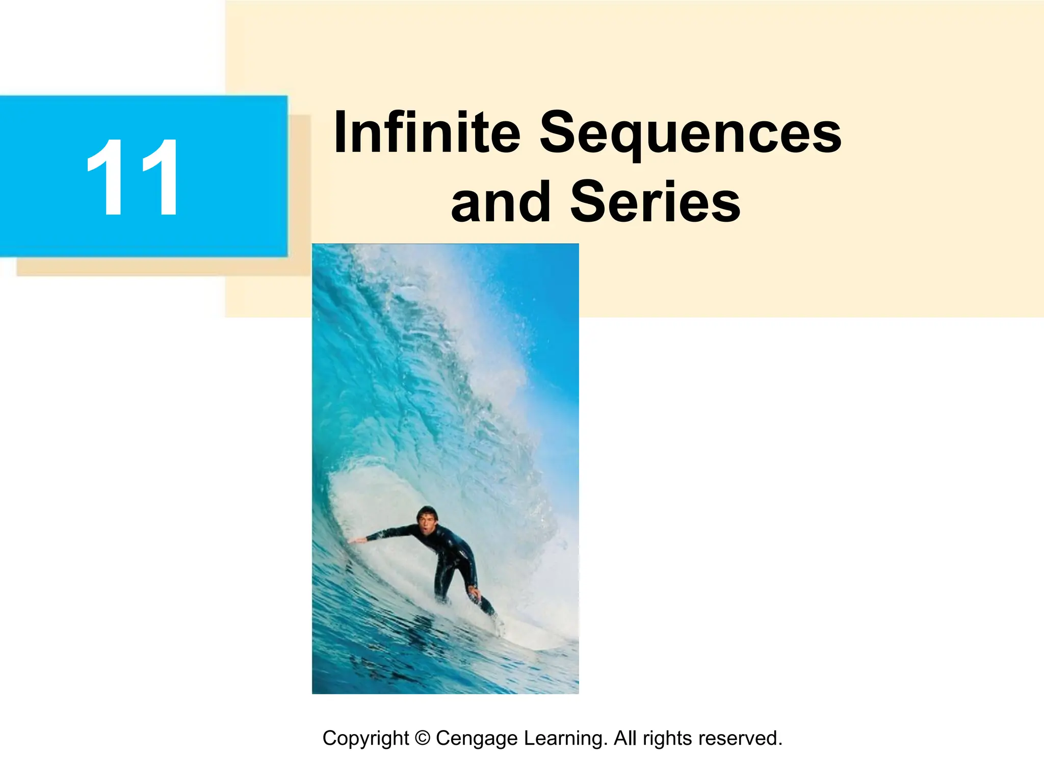 Copyright © Cengage Learning. All rights reserved.
11
Infinite Sequences
and Series
 
