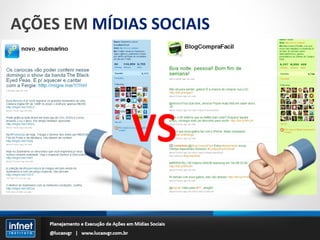 AÇÕES EM  MÍDIAS SOCIAIS VS 