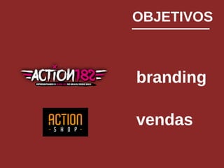 OBJETIVOS
branding
vendas
 