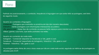 Planejamento em Mídia Social - Camiseteria