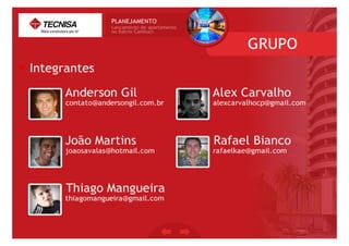 Trabalho PED-FIT - Produto Tecnisa