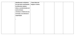 Planejamento 3º ano