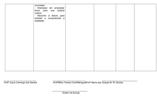 Planejamento 3º ano