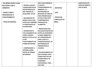 Planejamento 5º ano