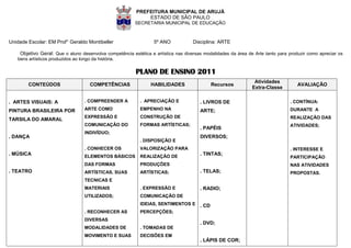 Planejamento 5º ano