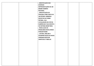 Planejamento 5º ano