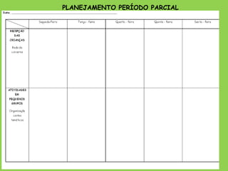 PLANEJAMENTO PERÍODO PARCIAL 