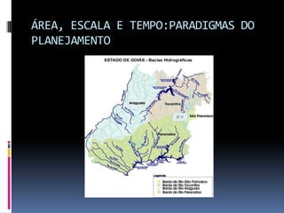 ÁREA, ESCALA E TEMPO:PARADIGMAS DO
PLANEJAMENTO
 
