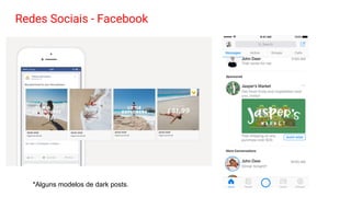Redes Sociais - Facebook
*Alguns modelos de dark posts.
 